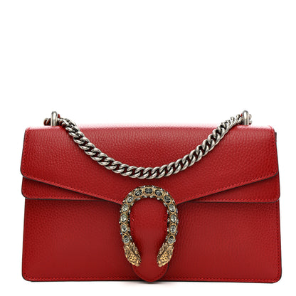 Gucci Dollar Calfskin Swarovski Crystal Small Dionysus Shoulder Bag Hibiscus Red 1 of 11