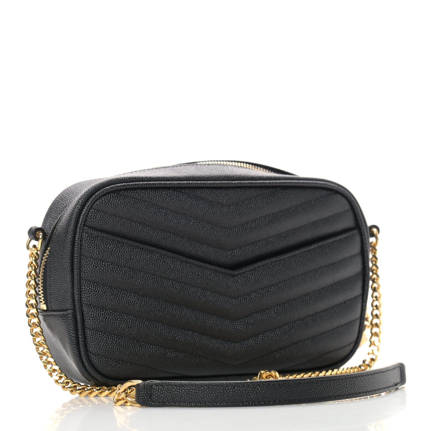 Grain De Poudre Matelasse Monogram Mini Lou Camera Bag Black