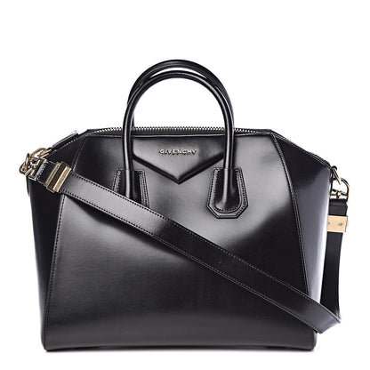 Givenchy Shiny Lord Calfskin Medium Antigona Black 1 of 9