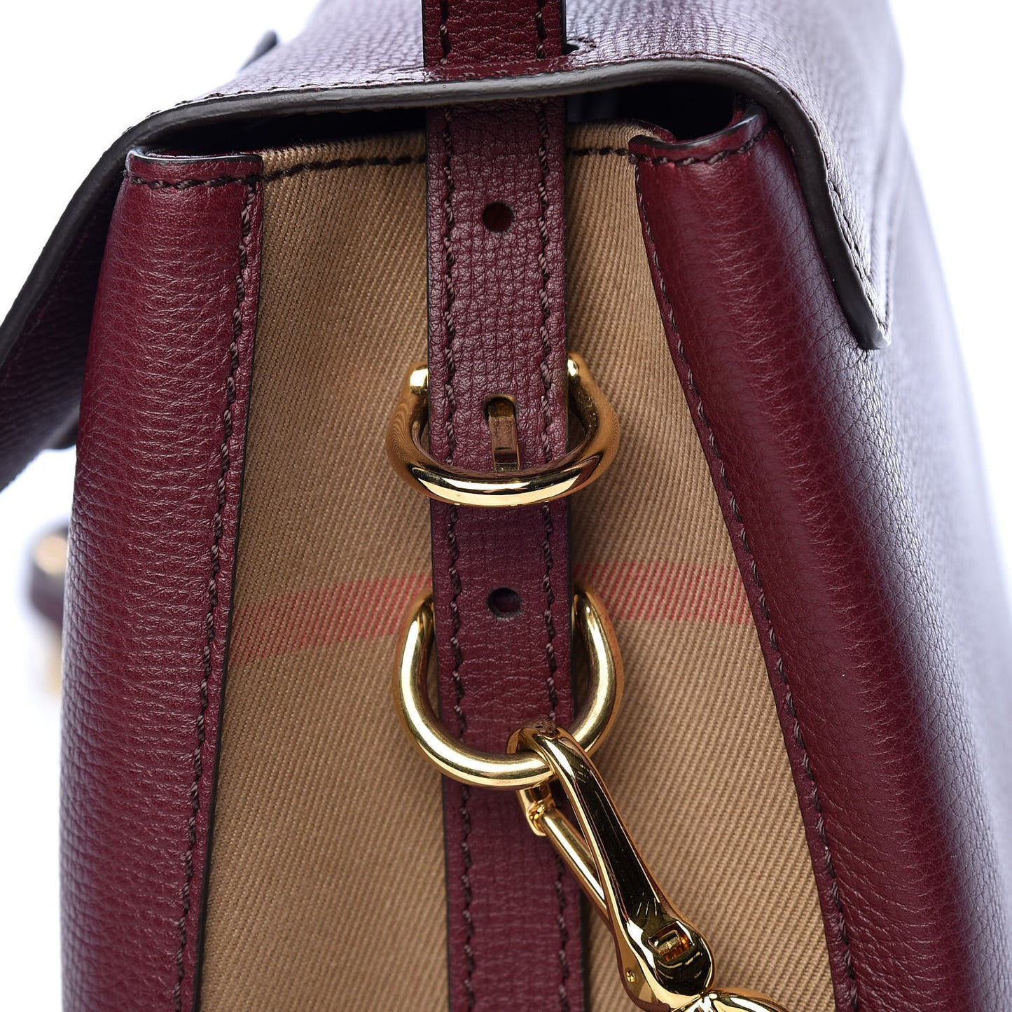 Derby Calfskin House Check Small Camberley Mahogany Red