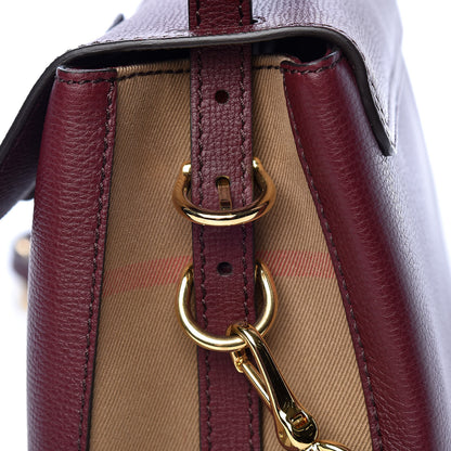 Burberry Derby Calfskin House Check Small Camberley Mahogany Red 20 of 26