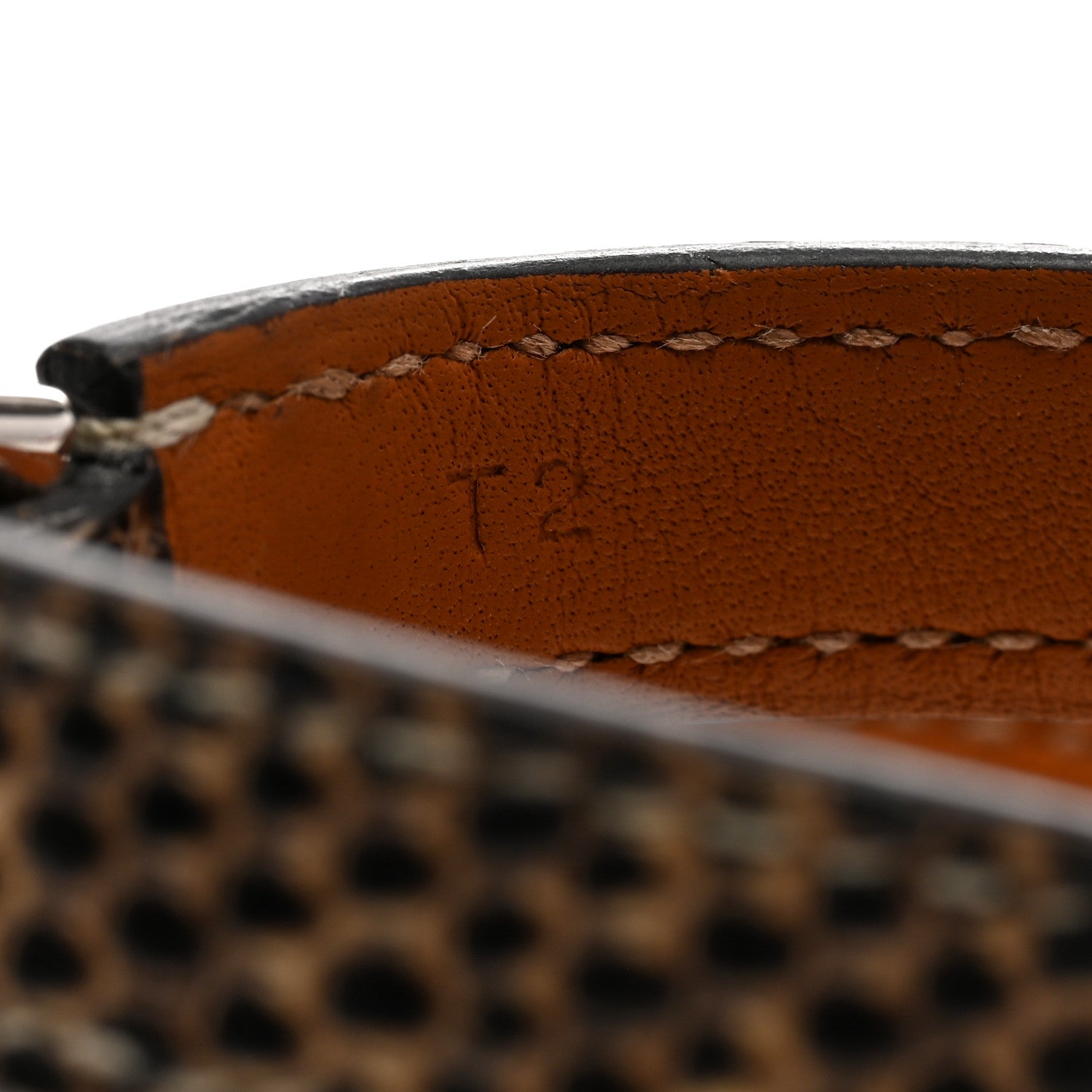 Hermes Lizard Rivale Double Tour Bracelet T2 Ombre 6 of 7