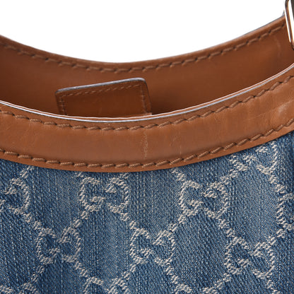 Gucci Denim Monogram Medium Sukey Tote Blue 19 of 20