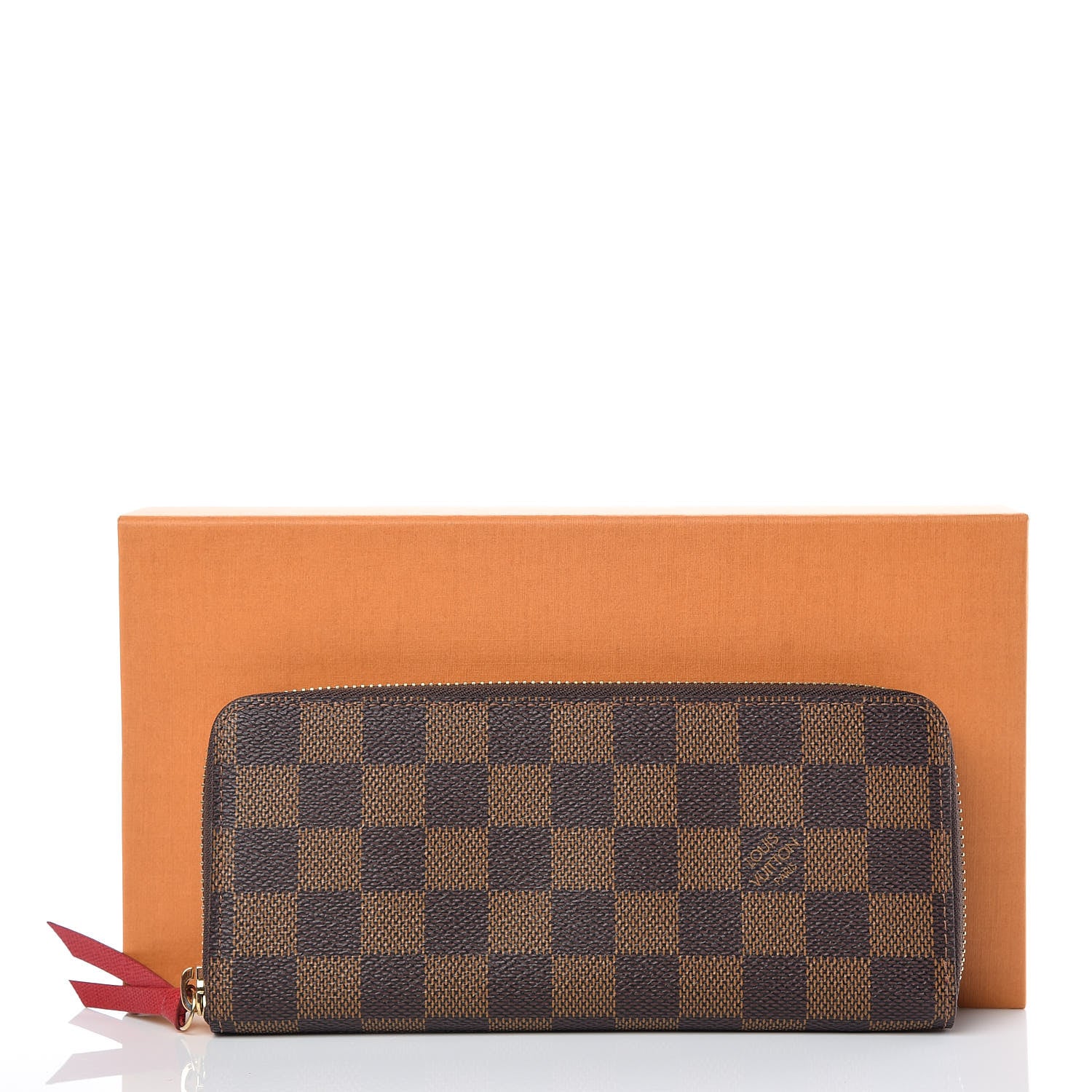 Louis Vuitton Damier Ebene Clemence Wallet Cherry 10 of 10