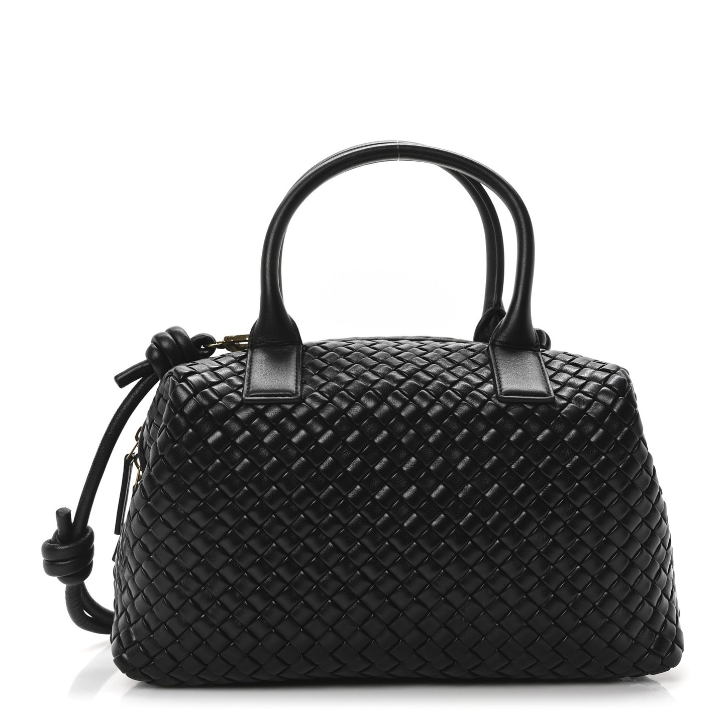 Nappa Intrecciato Medium Bauletto Black Black