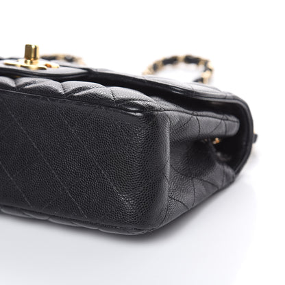 Chanel Caviar Quilted Mini Rectangular Flap Black 9 of 17