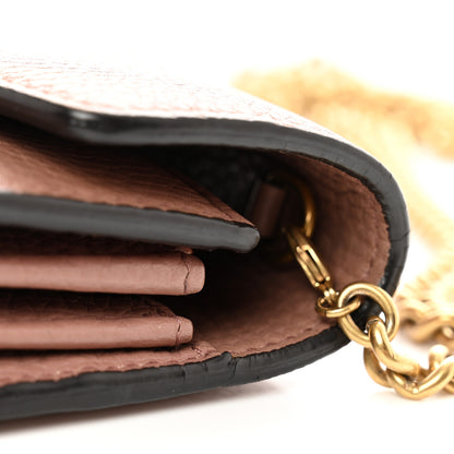 Gucci Cellarius Calfskin GG Marmont Chain Wallet Rosy Phard 11 of 12