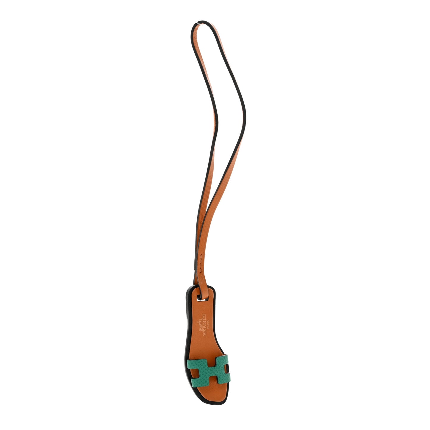 Epsom Butler Calfskin Hunter Oran Nano Bag Charm Vert Jade