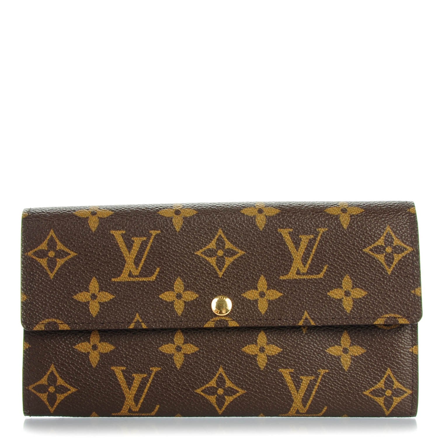 Louis Vuitton Monogram Fleuri Sarah Wallet Rose 1 of 18
