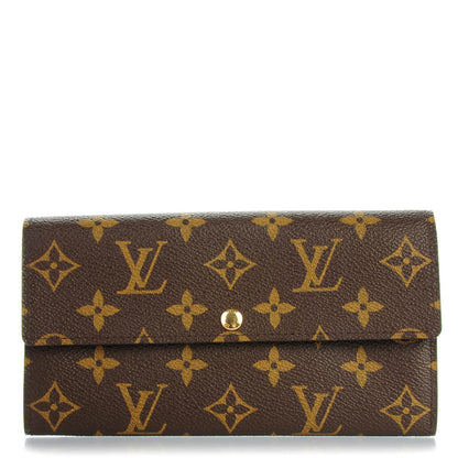 Louis Vuitton Monogram Fleuri Sarah Wallet Rose 1 of 18
