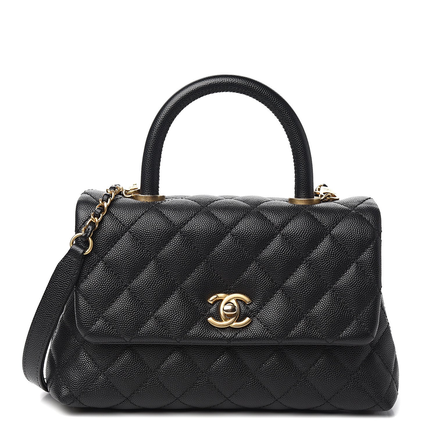 Chanel Caviar Quilted Mini Coco Handle Flap Black 1 of 13