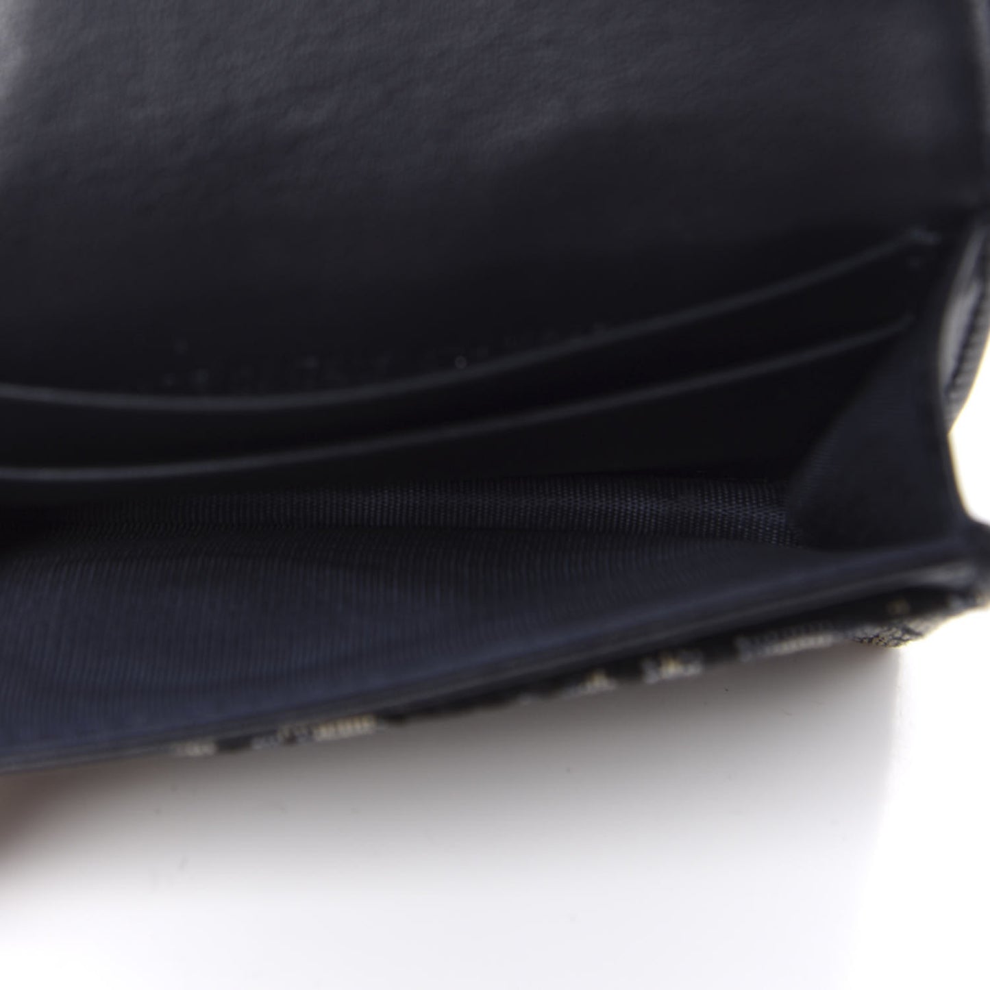 Oblique Saddle Card Holder Blue