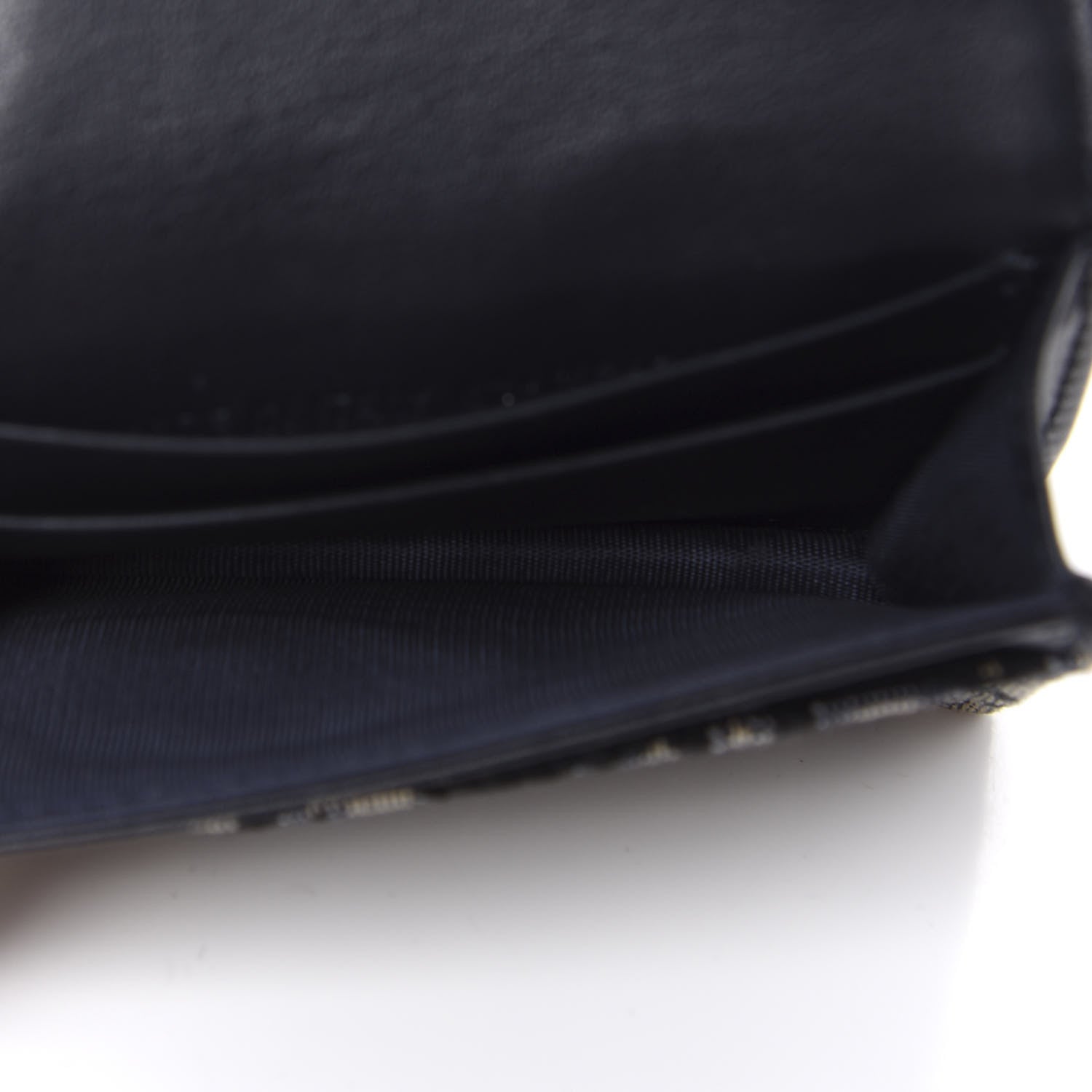 Christian Dior Oblique Saddle Card Holder Blue 5 of 7