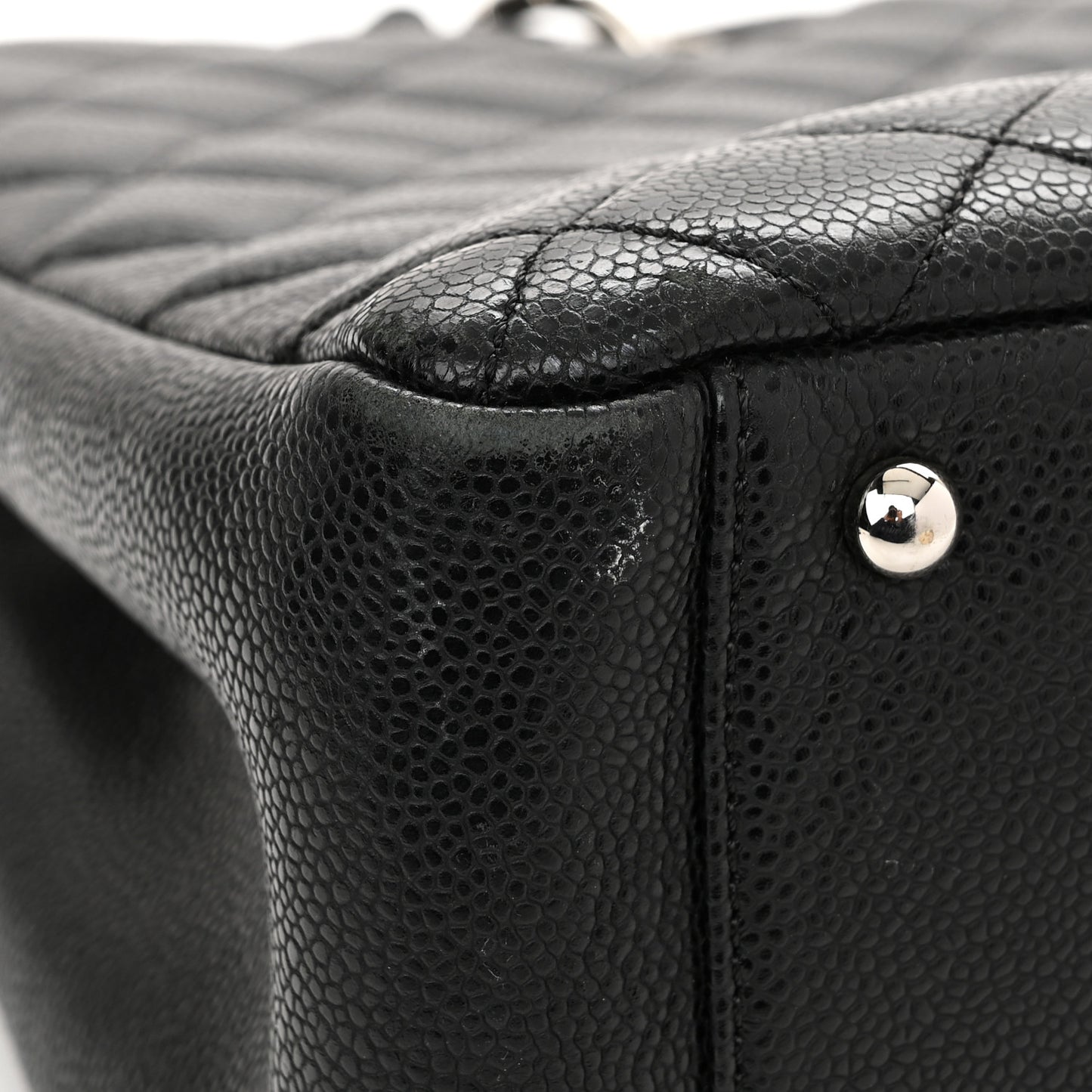 Caviar Quilted XL Grand Shopping Tote GST Black