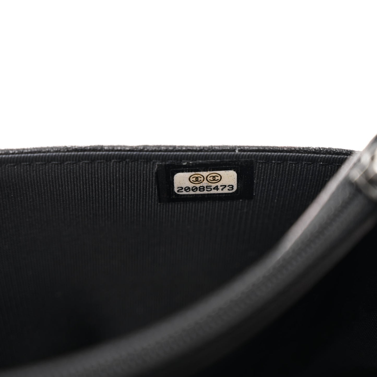 Crumpled Lambskin Studded Paris Dallas Wallet On Chain WOC Black