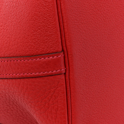 Hermes Taurillon Clemence Picotin 22 MM Rouge Vif 12 of 12