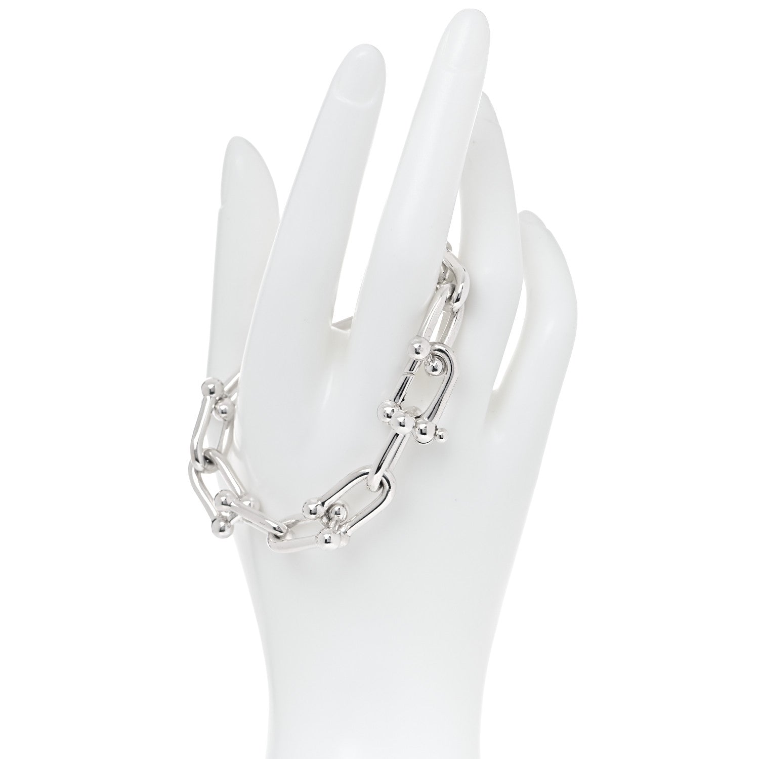 Tiffany Sterling Silver Large HardWear Link Bracelet 3 of 5