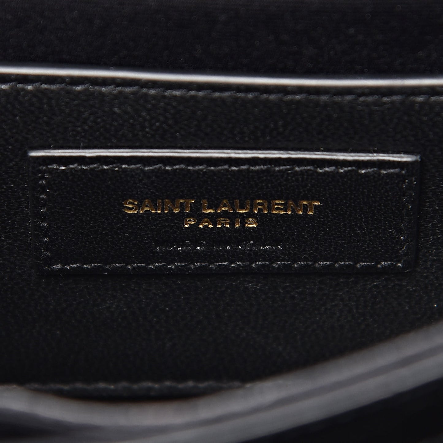Calfskin Crocodile Embossed Small Monogram Sunset Black