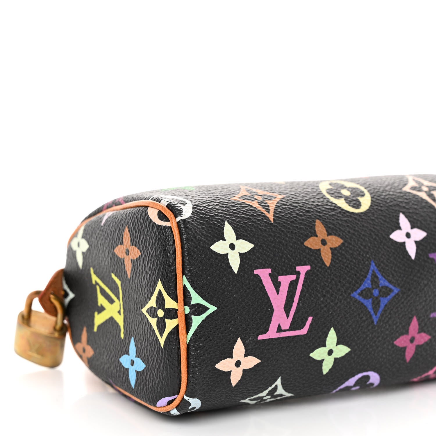 Louis Vuitton Monogram Multicolor Mini Sac HL Speedy Black 6 of 9