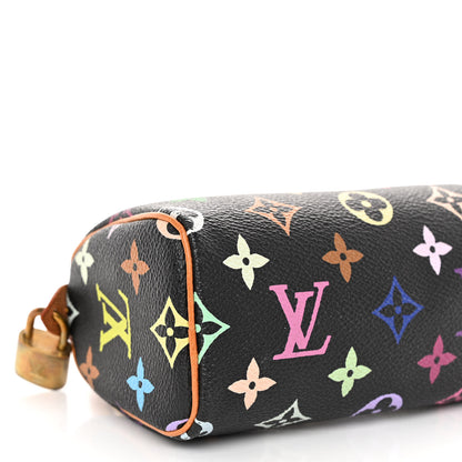 Louis Vuitton Monogram Multicolor Mini Sac HL Speedy Black 6 of 9