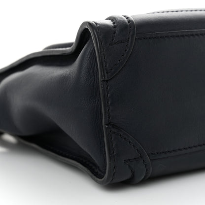 Celine Smooth Calfskin Nano Luggage Ink 8 of 12
