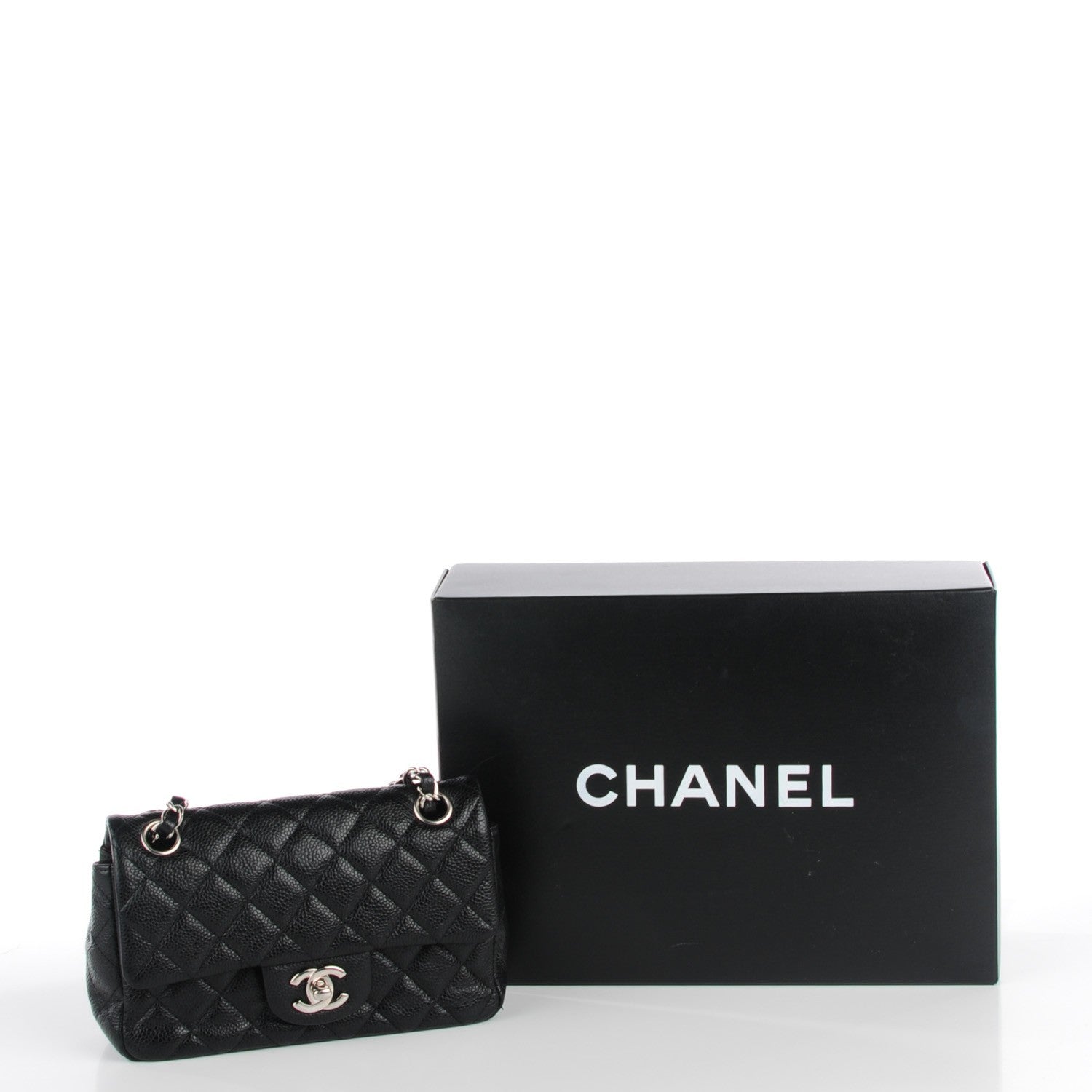 Chanel Caviar Quilted Mini Rectangular Flap Black 6 of 9