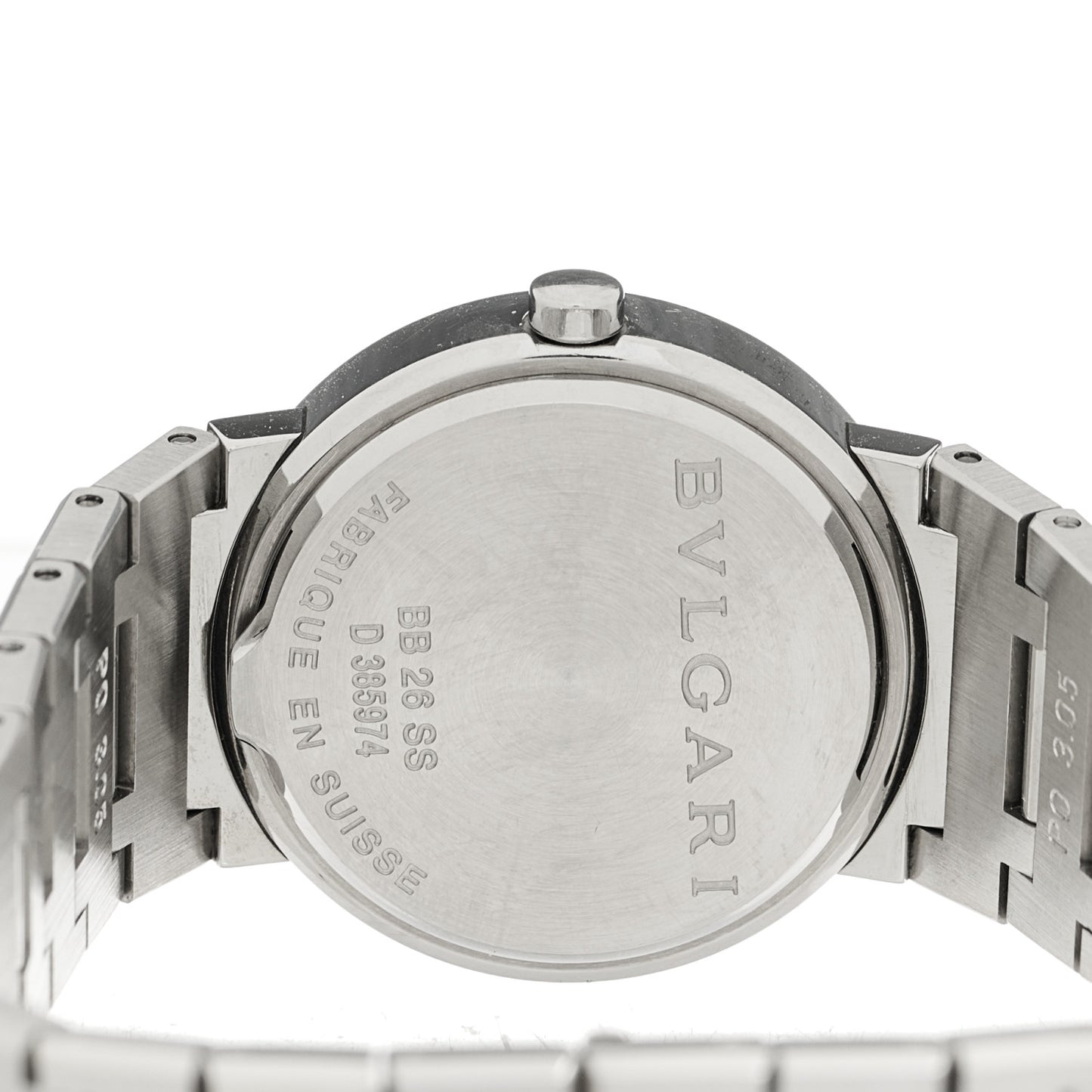 Stainless Steel 26mm Quartz Watch Black