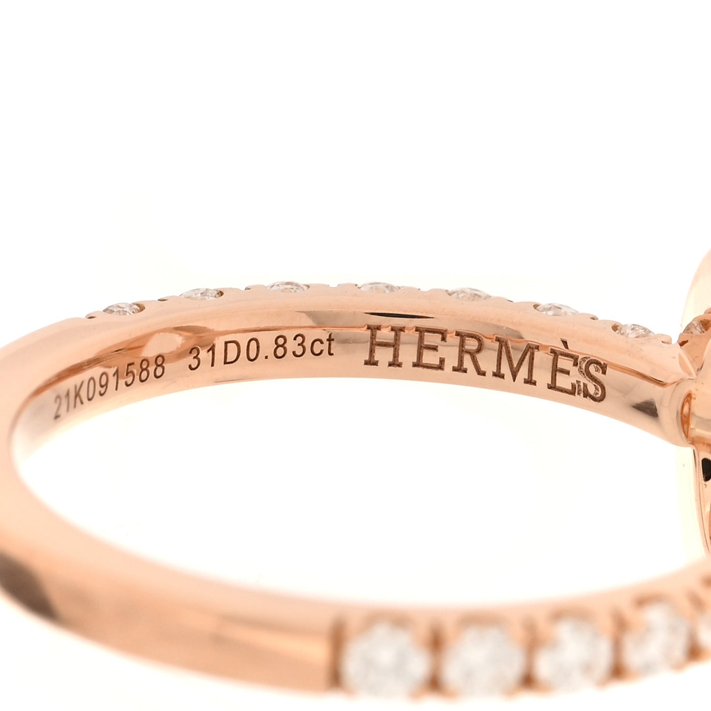 18K Rose Gold Diamond Finesse Ring 54 6.75