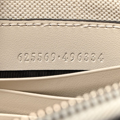 Gucci Calfskin GG Tennis Embossed Wristlet Pouch Mystic White 7 of 7