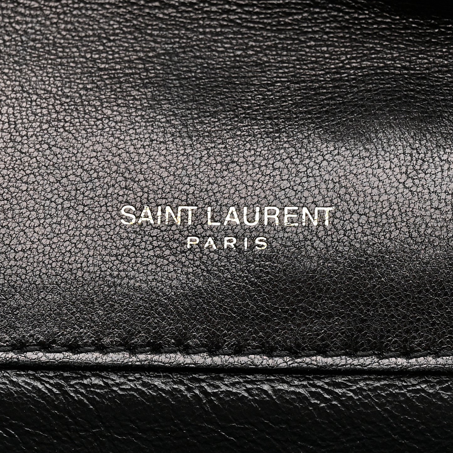 Lambskin Quilted Monogram Gaby Chain Bag Black