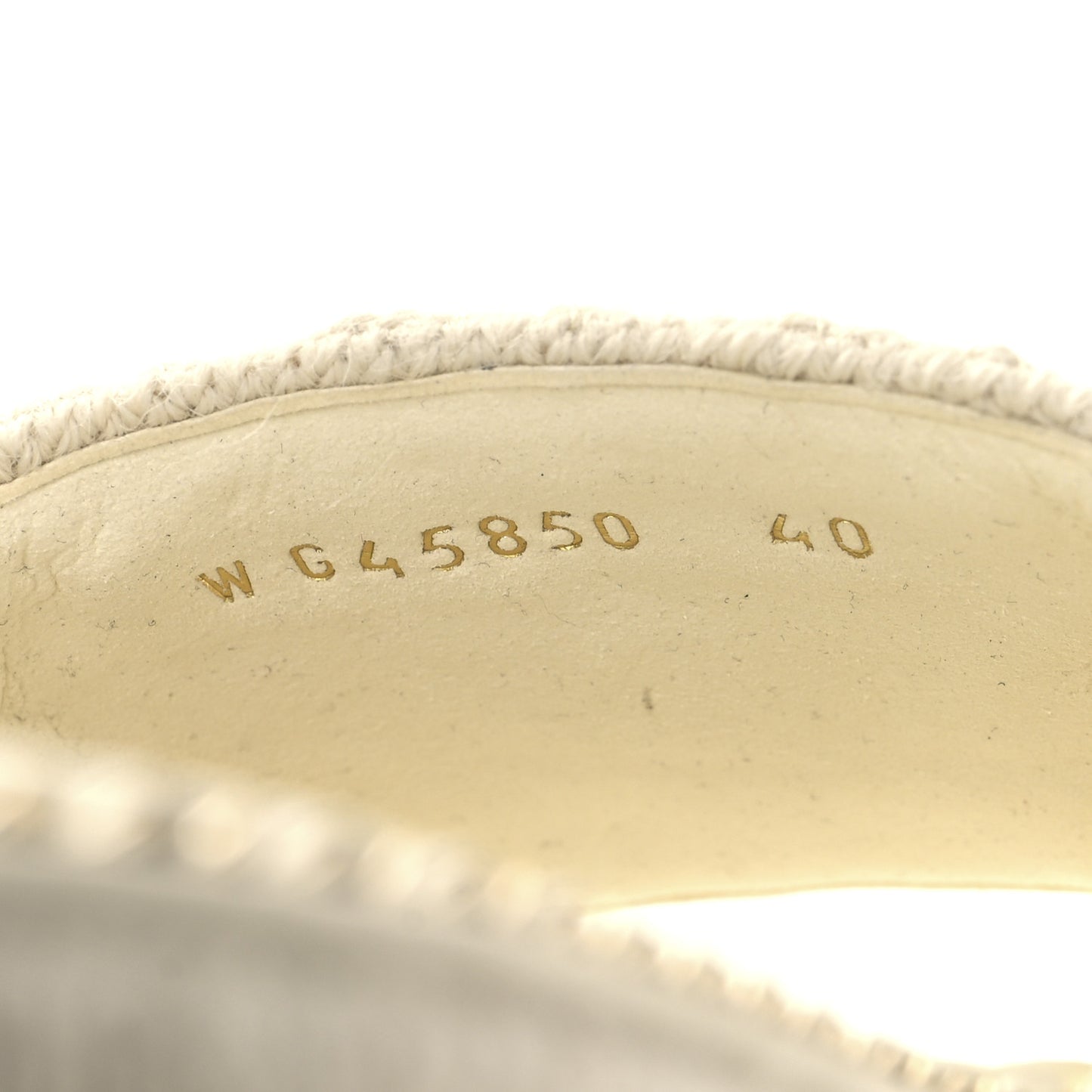 Wool Alpaca Chain CC Slide Sandals 40 Ivory