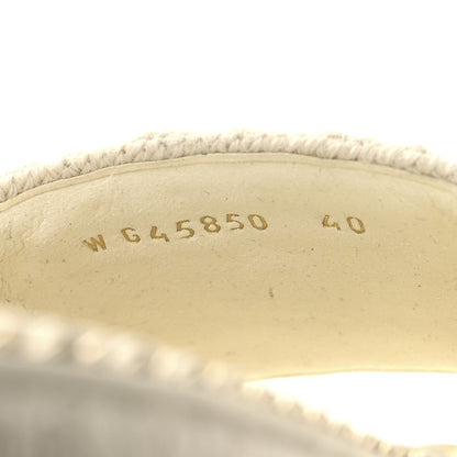 Chanel Wool Alpaca Chain CC Slide Sandals 40 Ivory 9 of 9