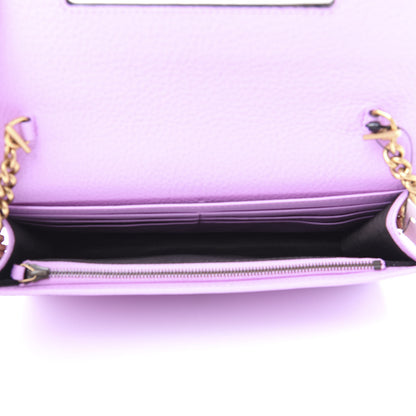 Gucci Calfskin Marquise Crystals Mini GG Chain Wallet Malva 5 of 11