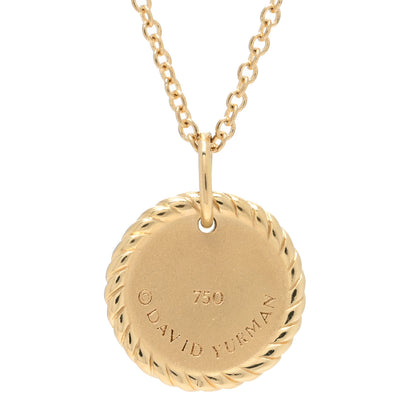 David Yurman 18K Yellow Gold Blue Sapphire Diamond Evil Eye Necklace 5 of 5