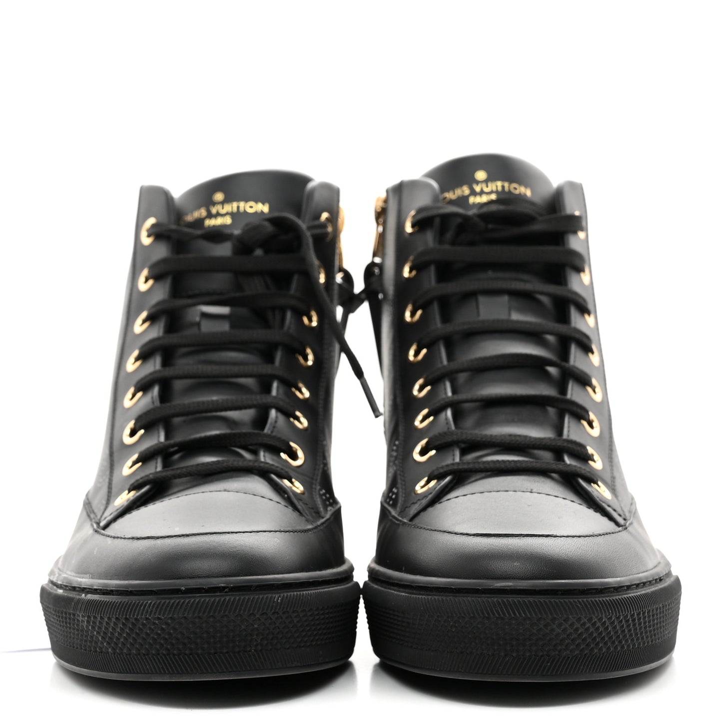 Calfskin Monogram Stellar Sneaker Boots 39 Black White