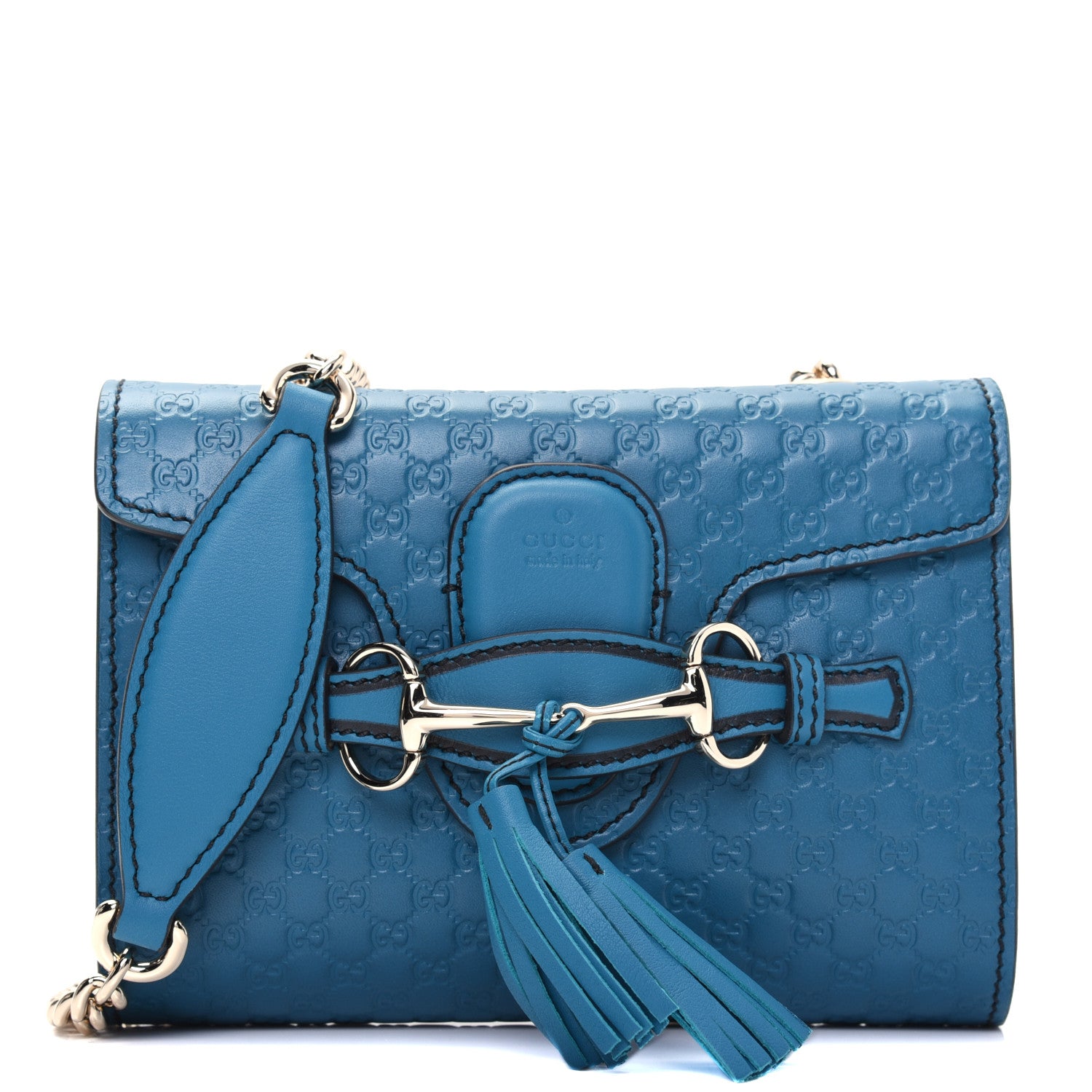 Gucci Microguccissima Mini Emily Shoulder Bag Deep Cobalt 1 of 12