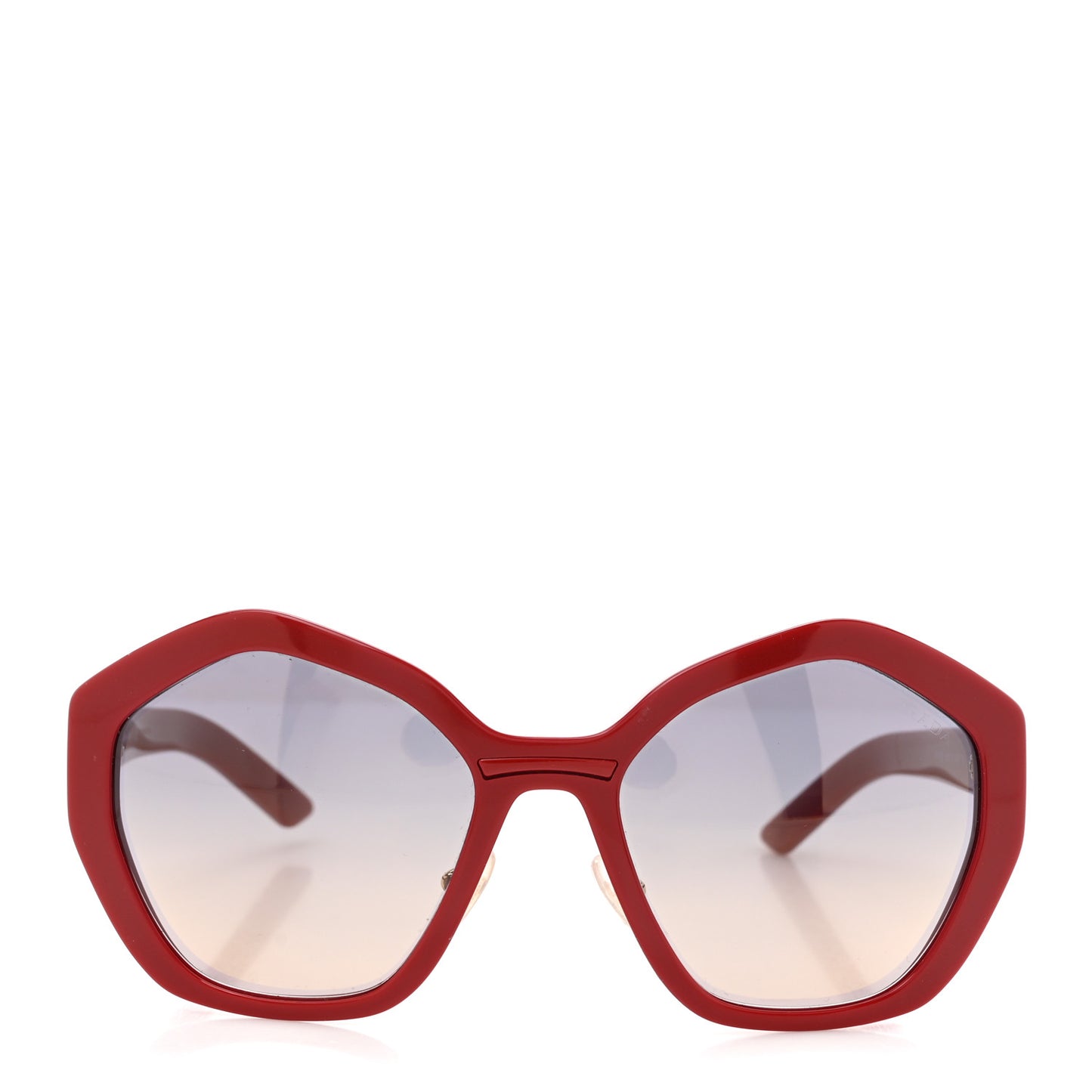 Acetate Geometric Sunglasses SPR 08X Red