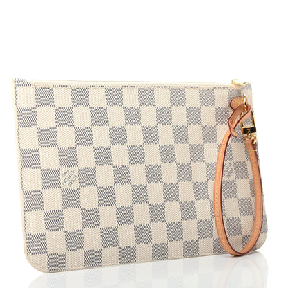 Louis Vuitton Damier Azur Neverfull MM GM Pochette 3 of 7