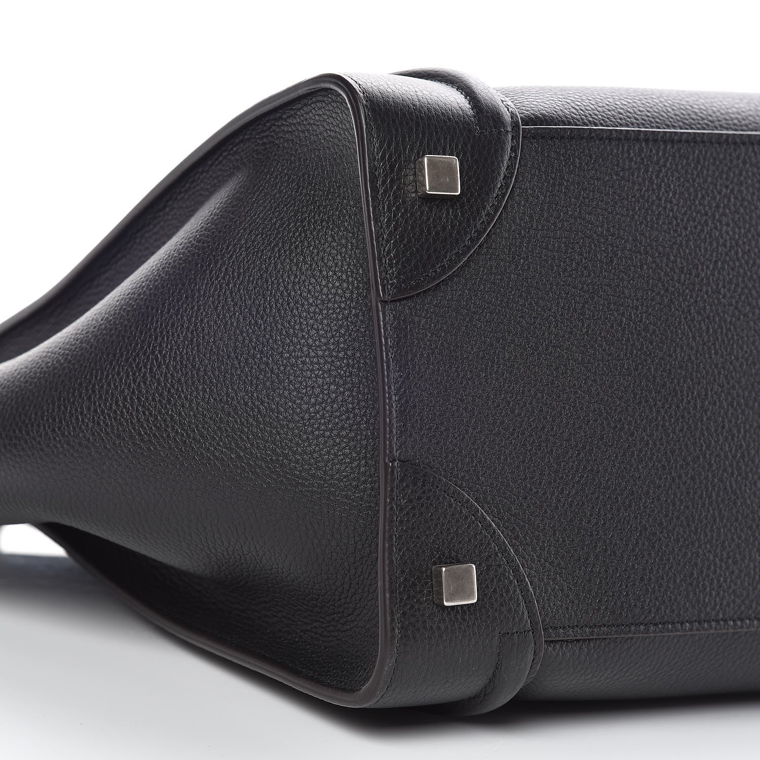 Celine Drummed Calfskin Mini Luggage Black 8 of 9