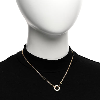 Cartier 18K Yellow Gold 2 Diamond LOVE Necklace 2 of 5