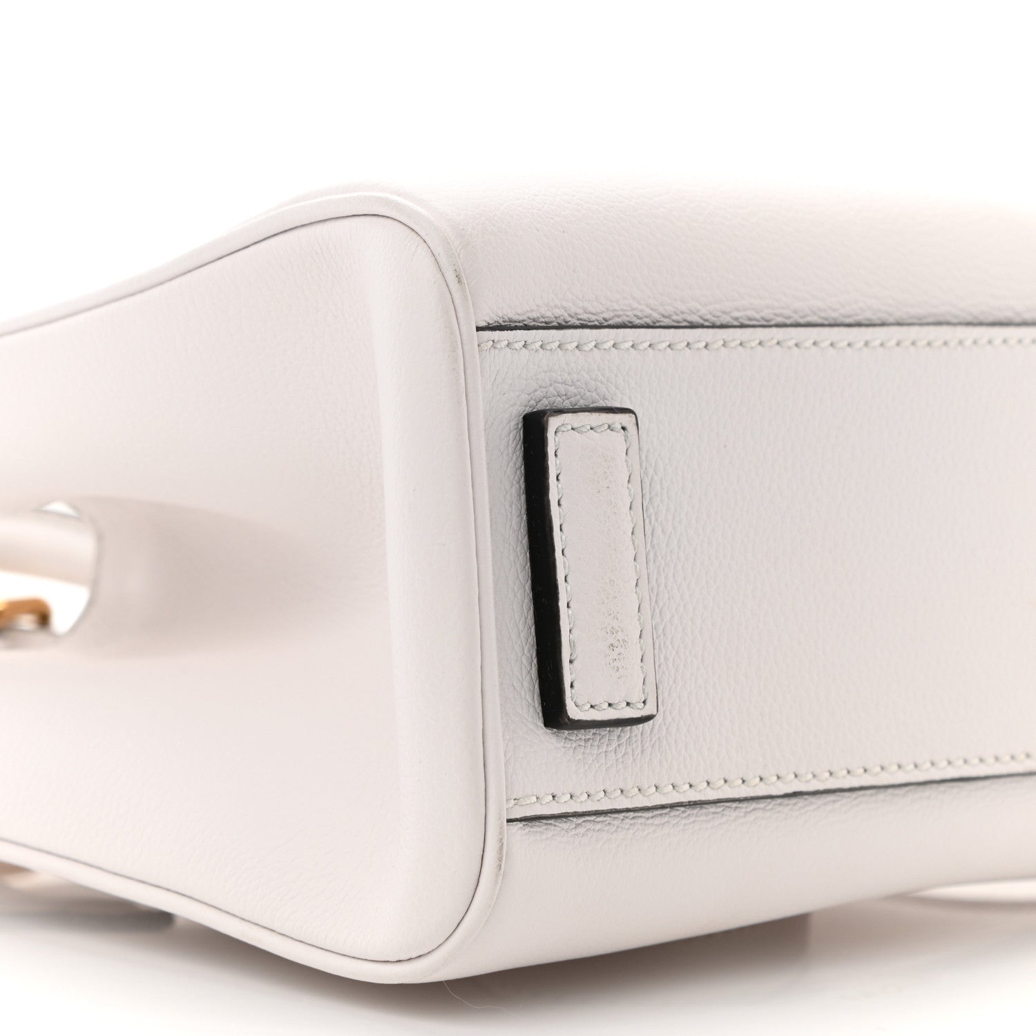Versace Grained Calfskin Small La Medusa Chain Tote White 8 of 10