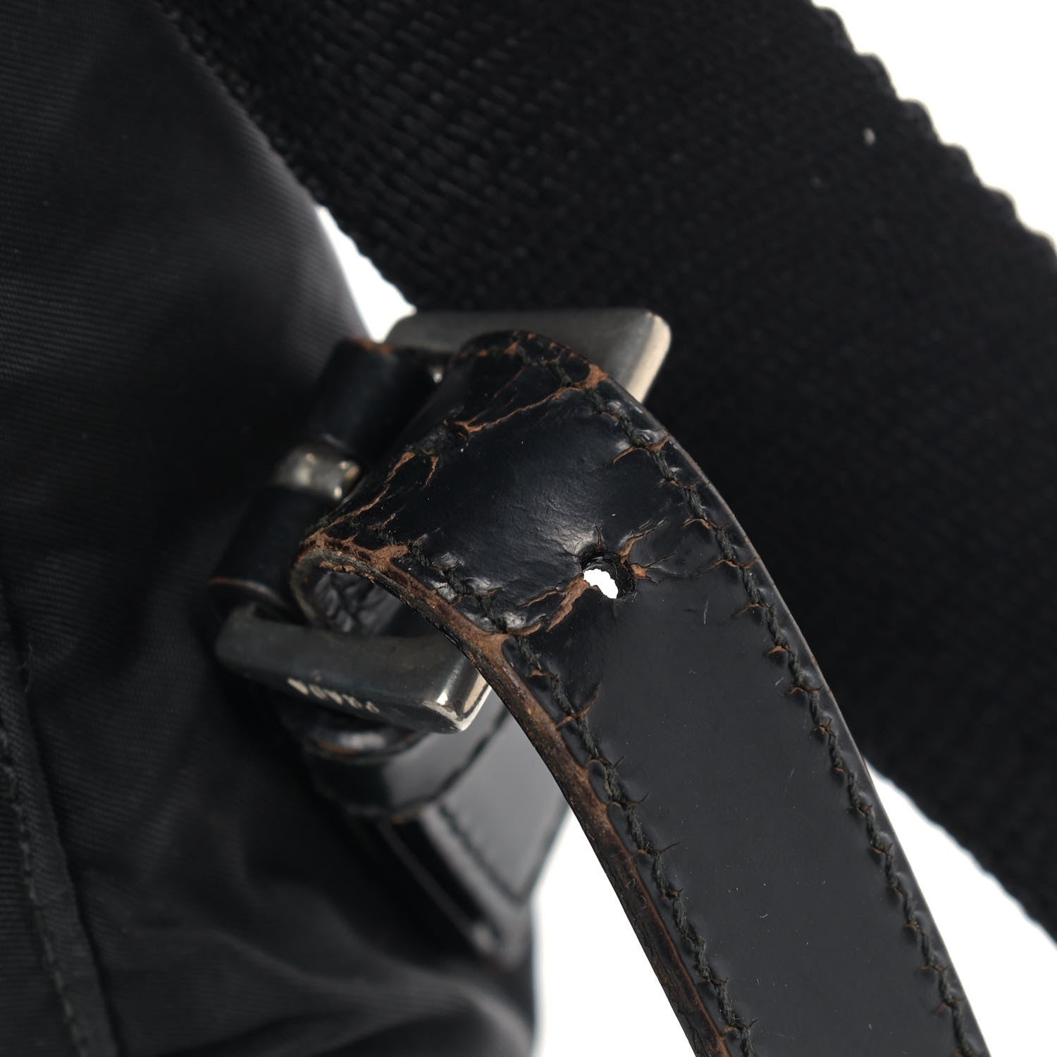 Prada Nylon Vela Medium Cinch Backpack Black 11 of 12