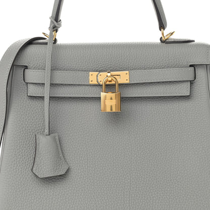 Hermes Togo Kelly Retourne 25 Gris Mouette 8 of 11