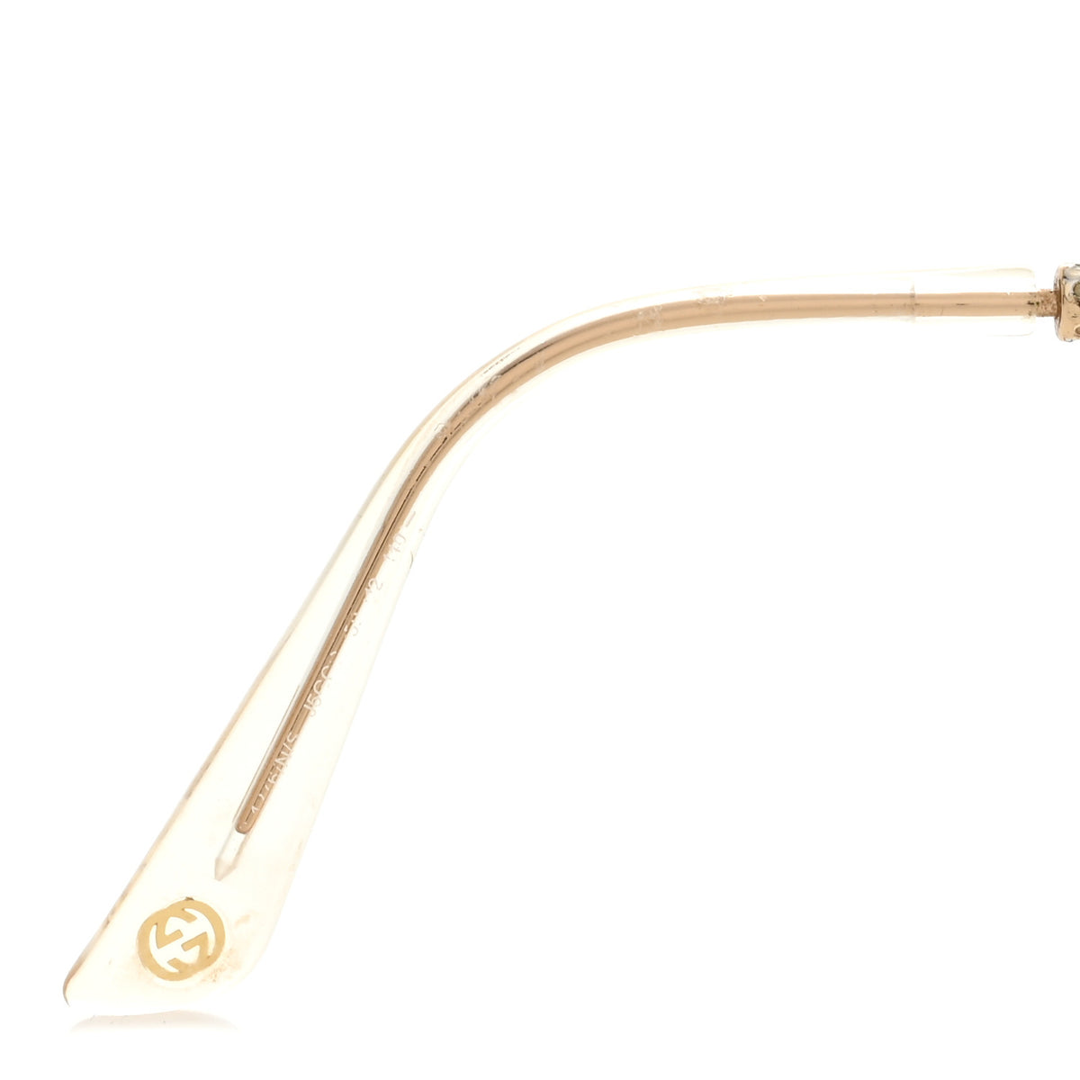 Crystal Bamboo Aviator Sunglasses GG4276/N/S Gold