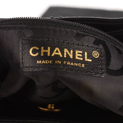 Chanel Glazed Calfskin Quilted Tote Black 6 of 8
