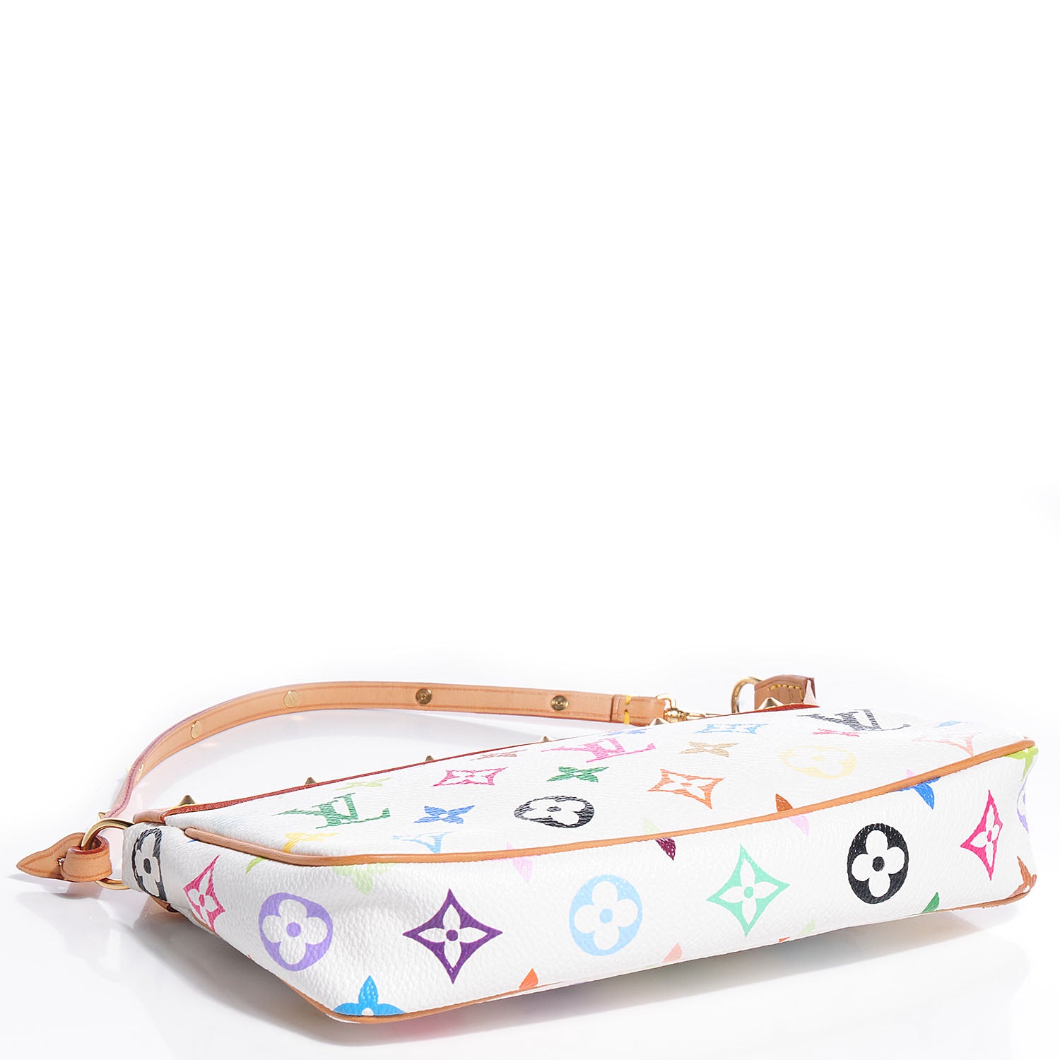 Louis Vuitton Monogram Multicolor Pochette Accessories White 4 of 8