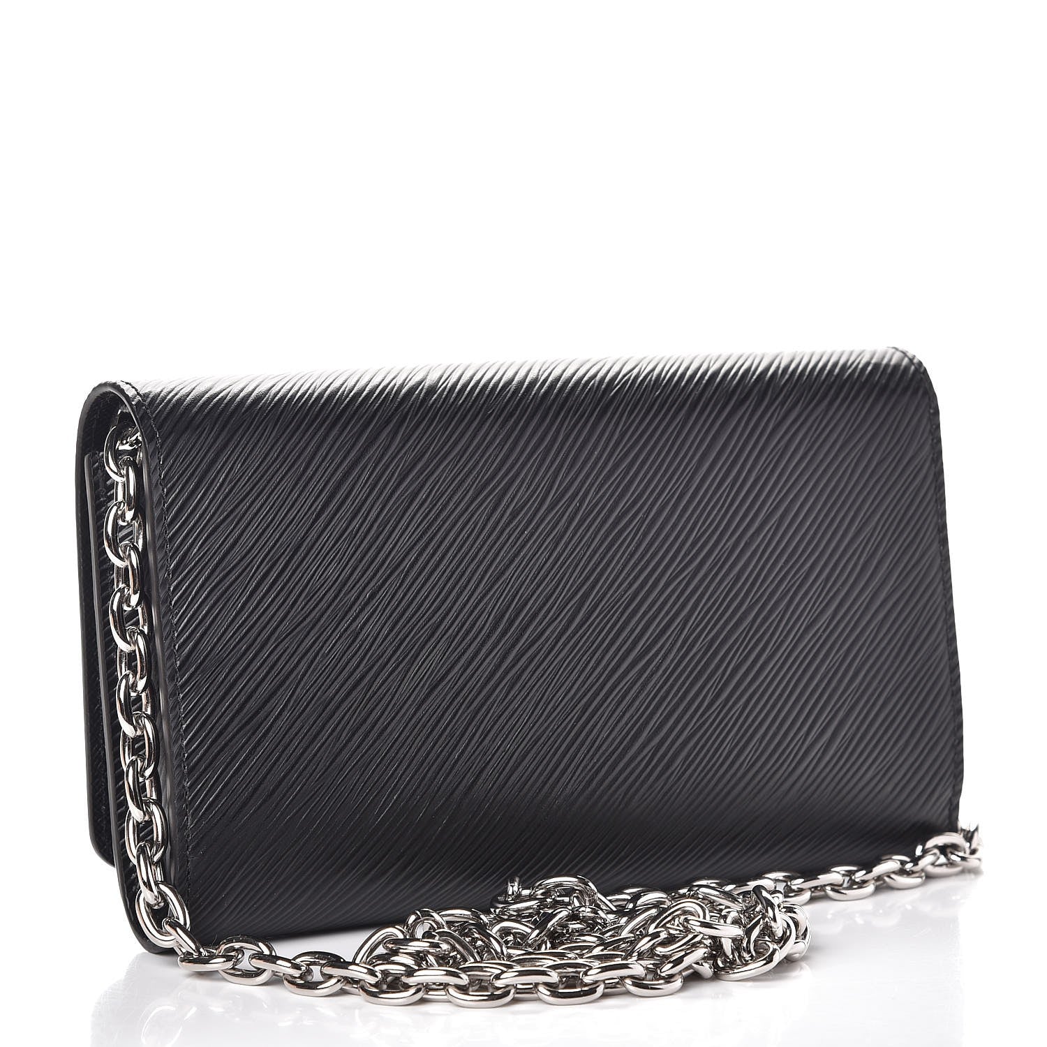 Louis Vuitton Epi Twist Chain Wallet Black 3 of 8