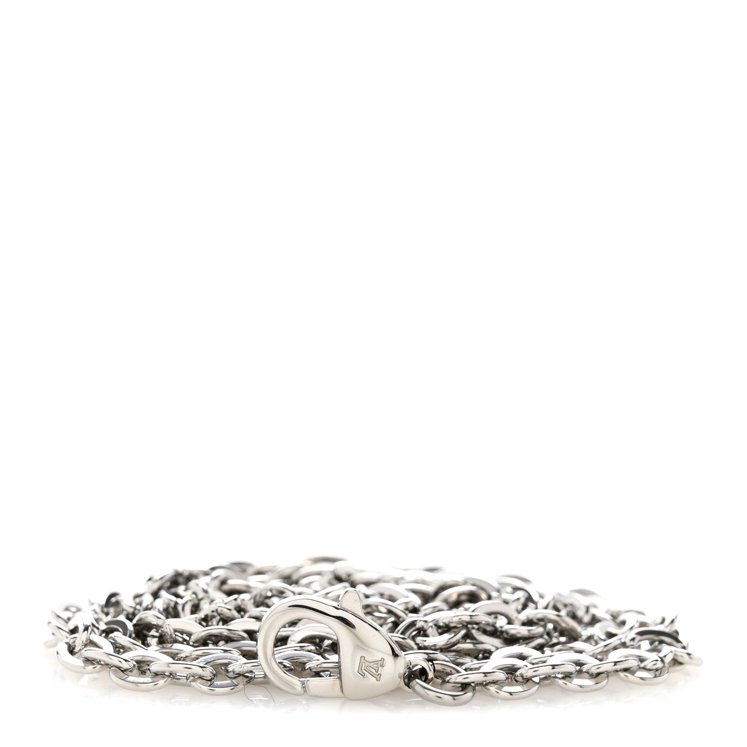 Louis Vuitton Felicie Chain Long Shoulder Strap Silver 1 of 4