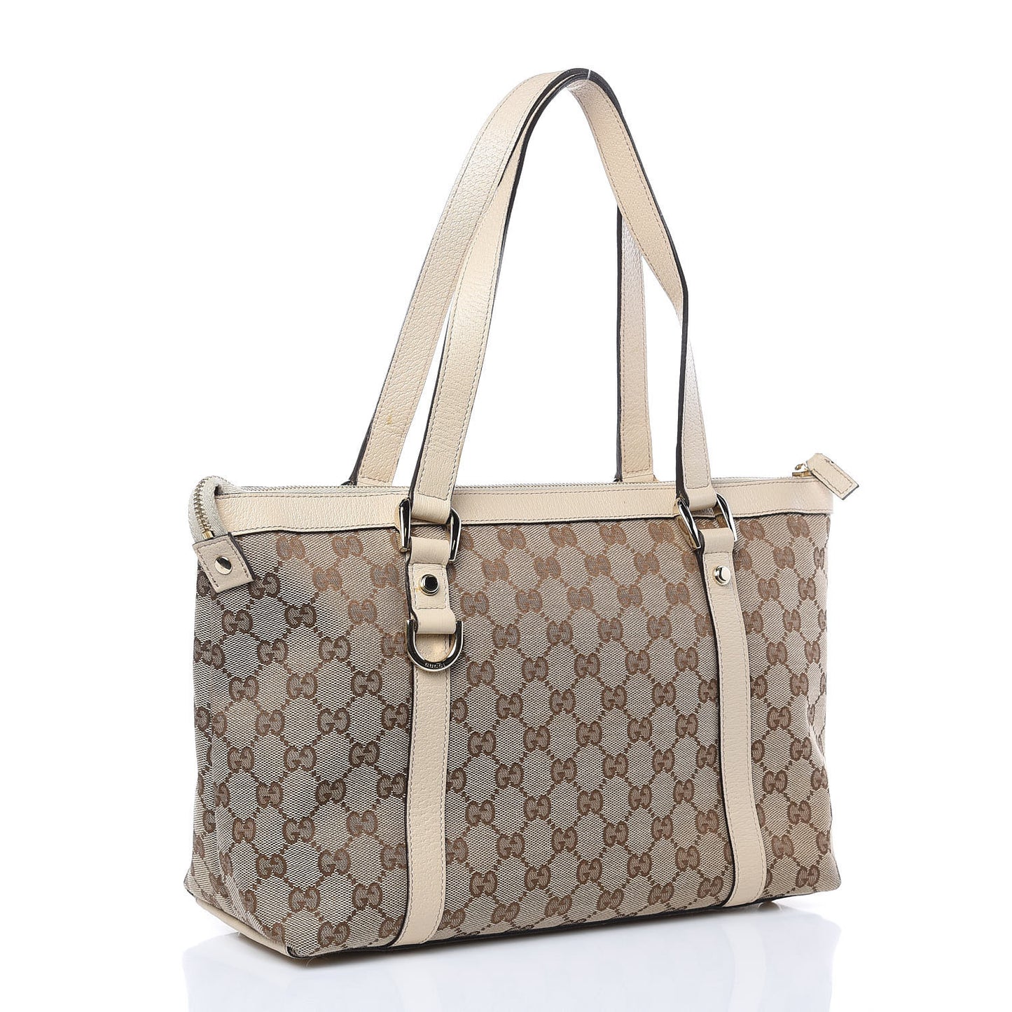 Monogram Abbey Medium Tote Off White