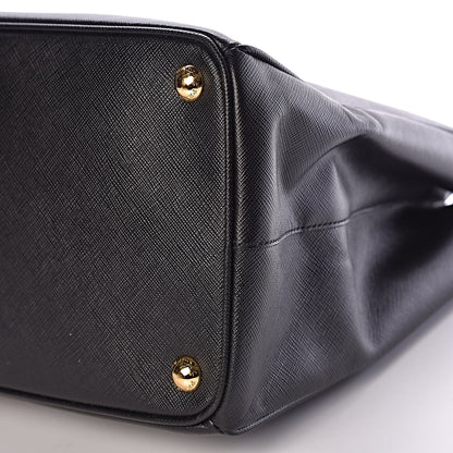 Prada Saffiano Large Galleria Double Zip Tote Black 10 of 11